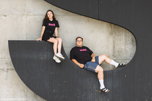 T-shirt Noir - FSTVX Rose 2025