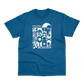 T-shirt affiche - bleu et blanc 2026