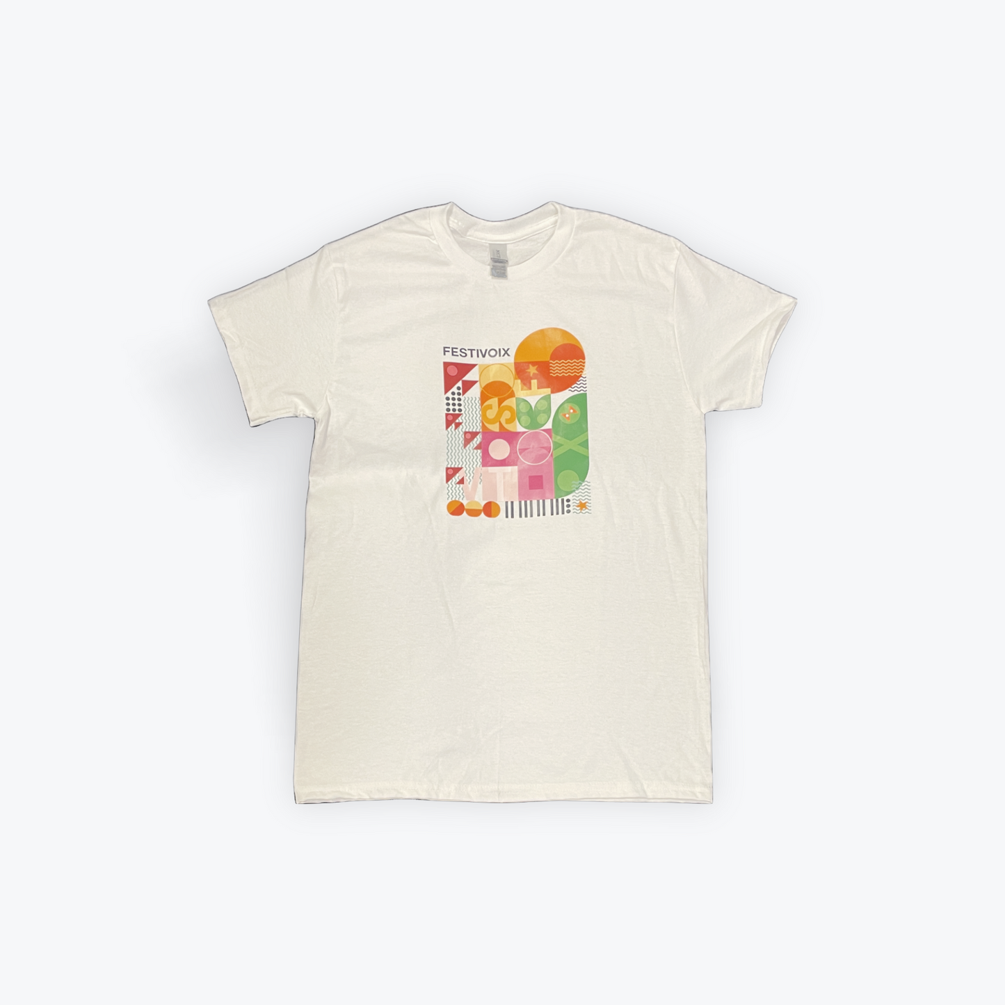 T-shirt affiche - blanc et multicolore 2026